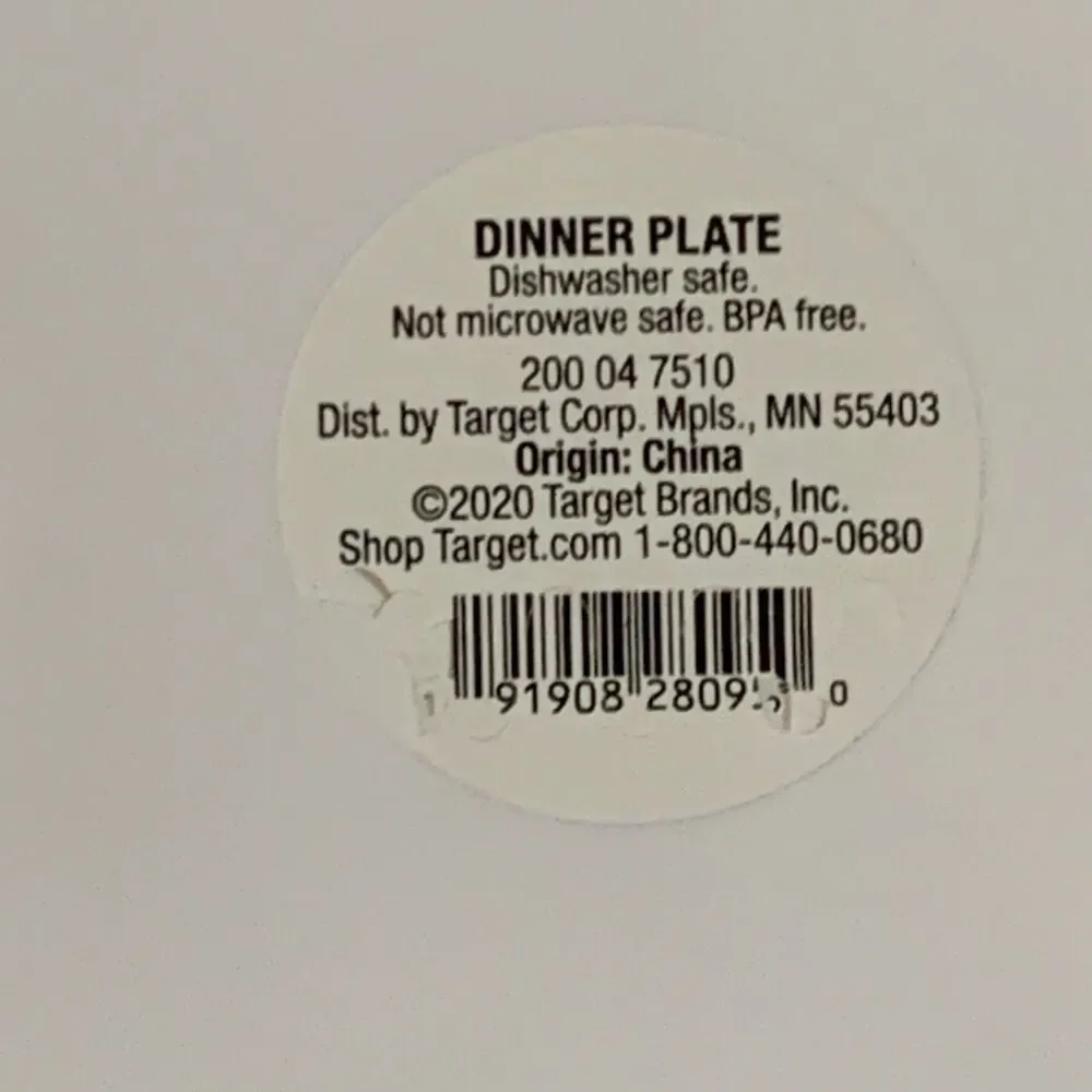 Target Christmas Penguin Holiday 2020 Dinner Plate Platter Blue Melamine TAGS